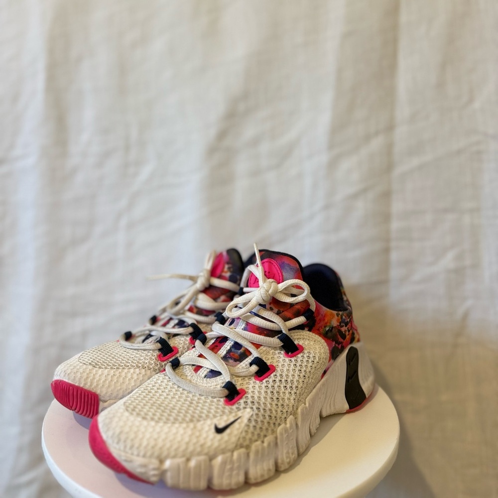 Nike White and Pink Athletic Shoes